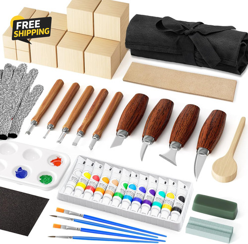 Wood carving kit - wood,