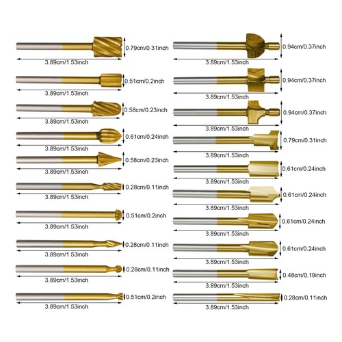 20pcs woodworking milling bits - woodworking,