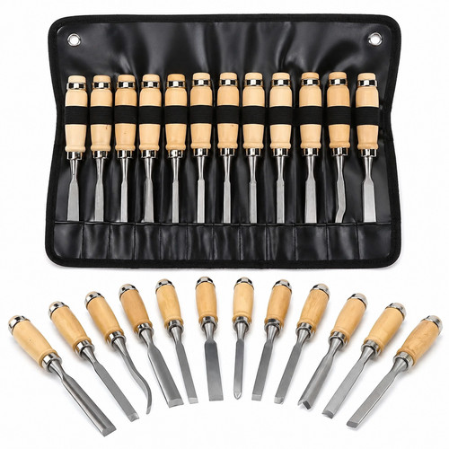 12pc wood carving tools - wood, set
