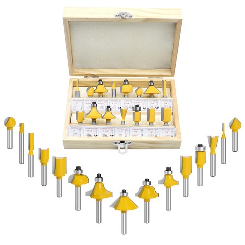 Piece router bits - 15, 1/4