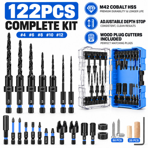 122pcs woodworking countersink - woodworking,