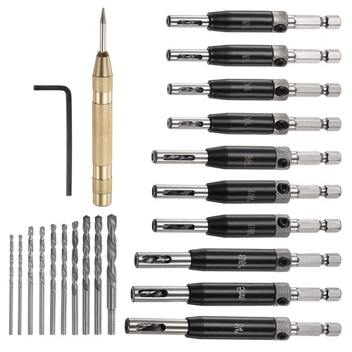 22pcs self centering drill bit - self,