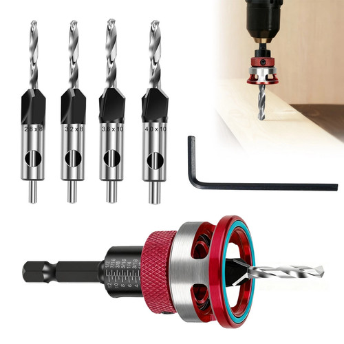 4pcs countersink drill bit set - 4pcs,